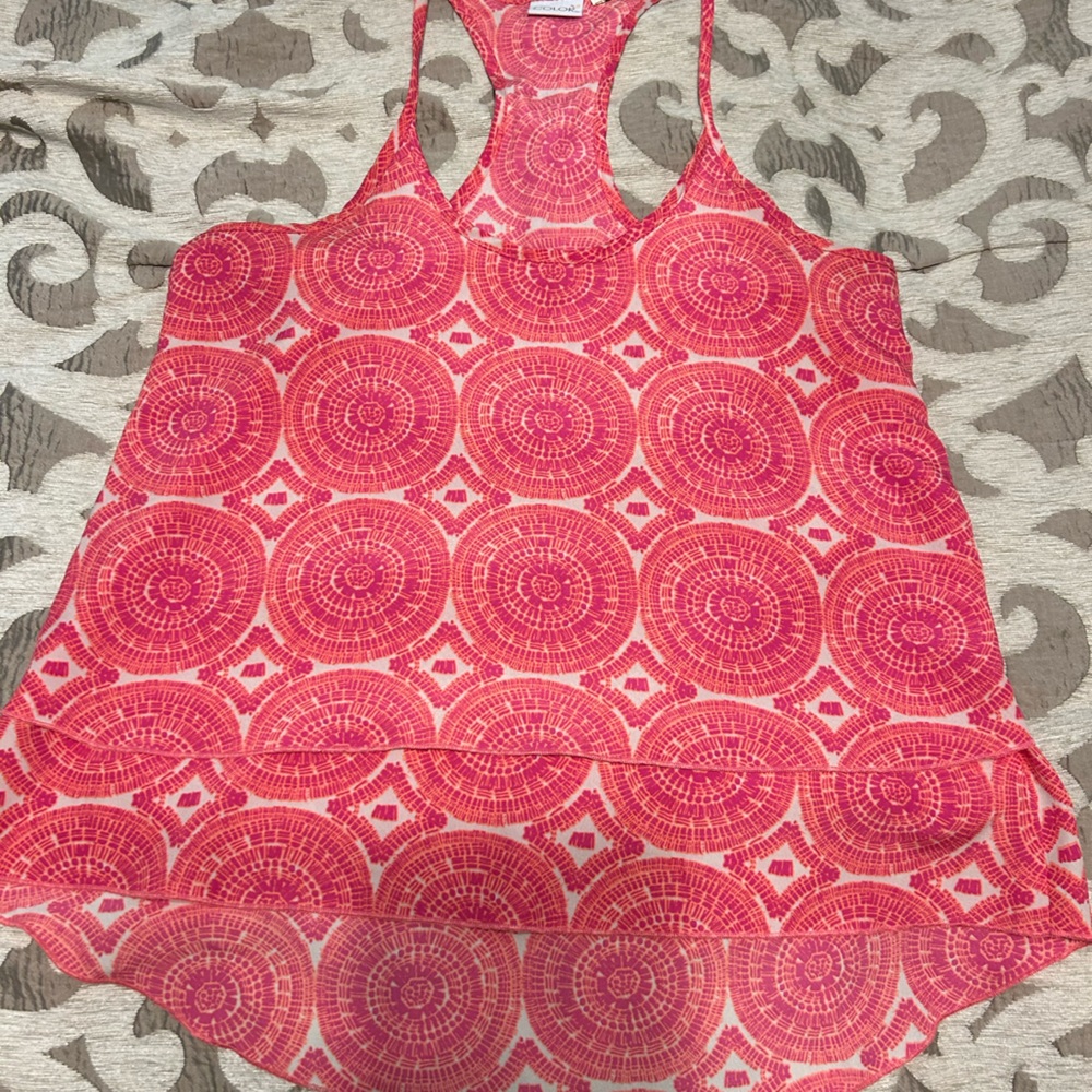 All for Color racerback layered tank